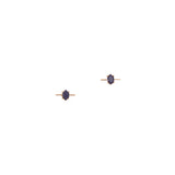 Hexagon Bar Stud Earrings
