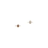 Hexagon Bar Stud Earrings