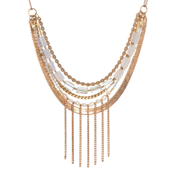 Dimah Necklace with Chain Tassels