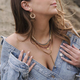 SS26 XL Box Chain Hoop Earrings