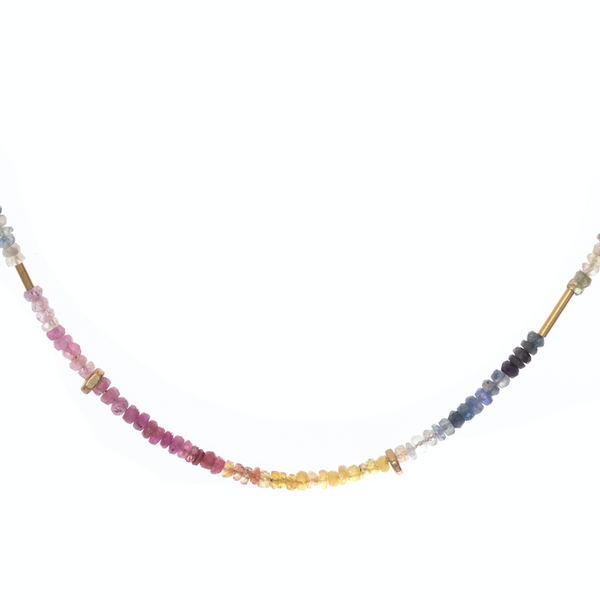 Multi-Sapphire Ombre Necklace