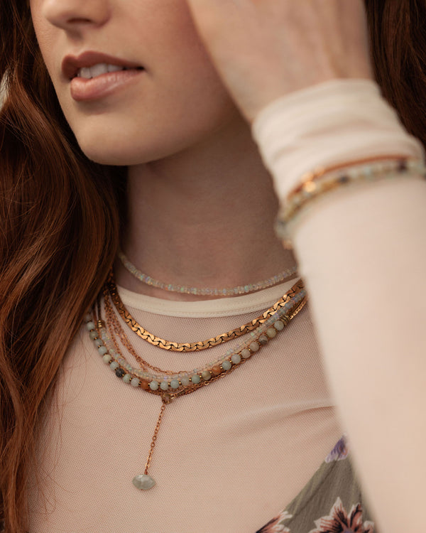 Adira Necklace, Opal